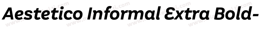 Aestetico Informal Extra Bold字体转换